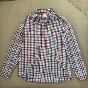 Crewcuts Boys Red & Blue Plaid Button-Down Shirt